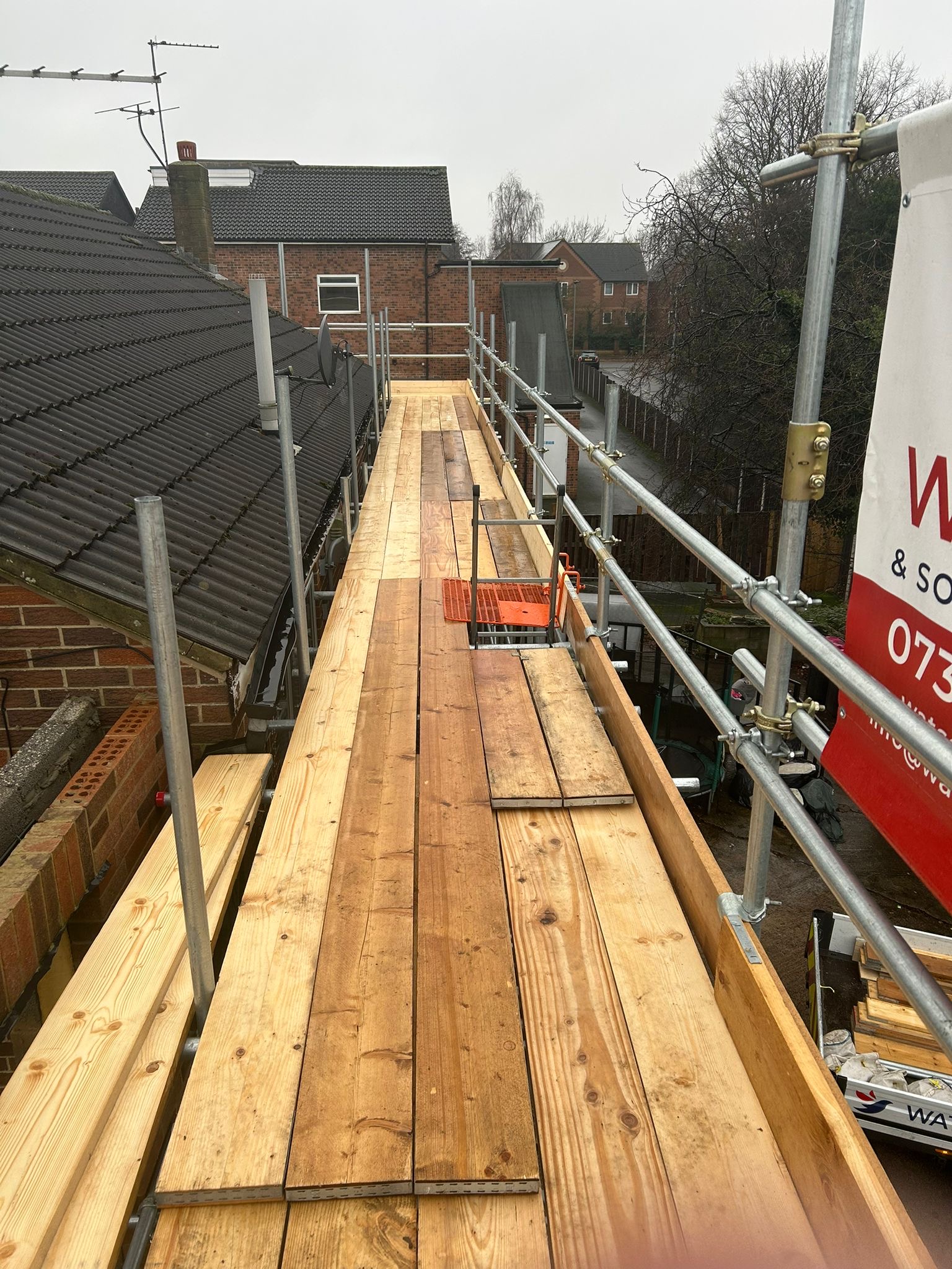 Scaffolding across South Yorkshire