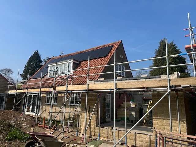 Residential scaffolding access in Letwell